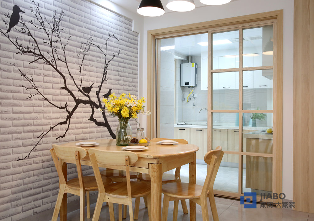 誠發(fā)錦城三室兩廳95㎡裝修效果圖 5餐廳.jpg