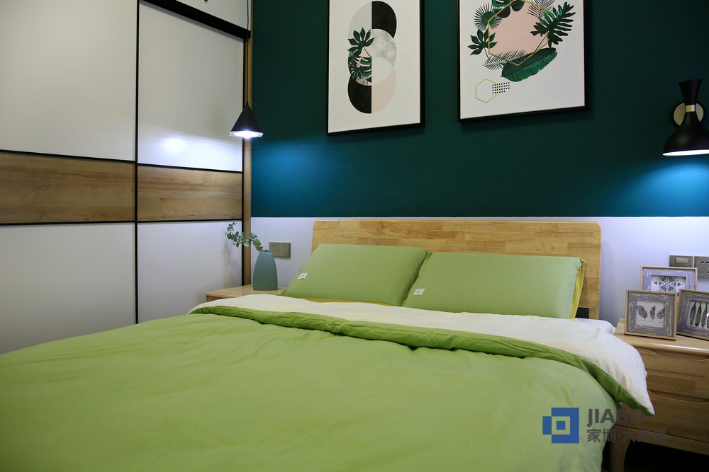 荷塘觀邸130平方3室2廳裝修樣板間 臥室.jpg