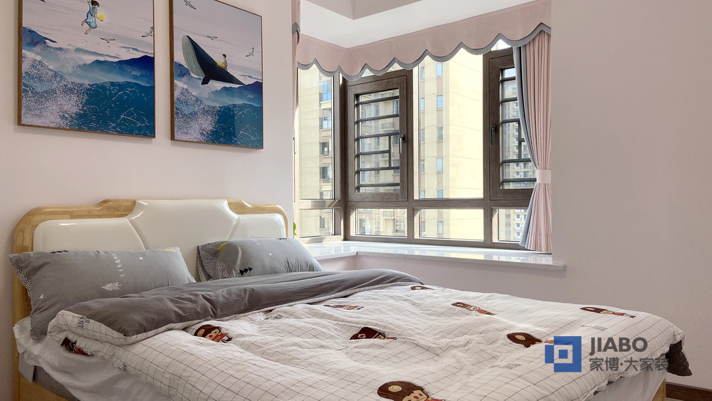 株洲江灣一號現(xiàn)代風格裝修案例 7女兒房.jpg