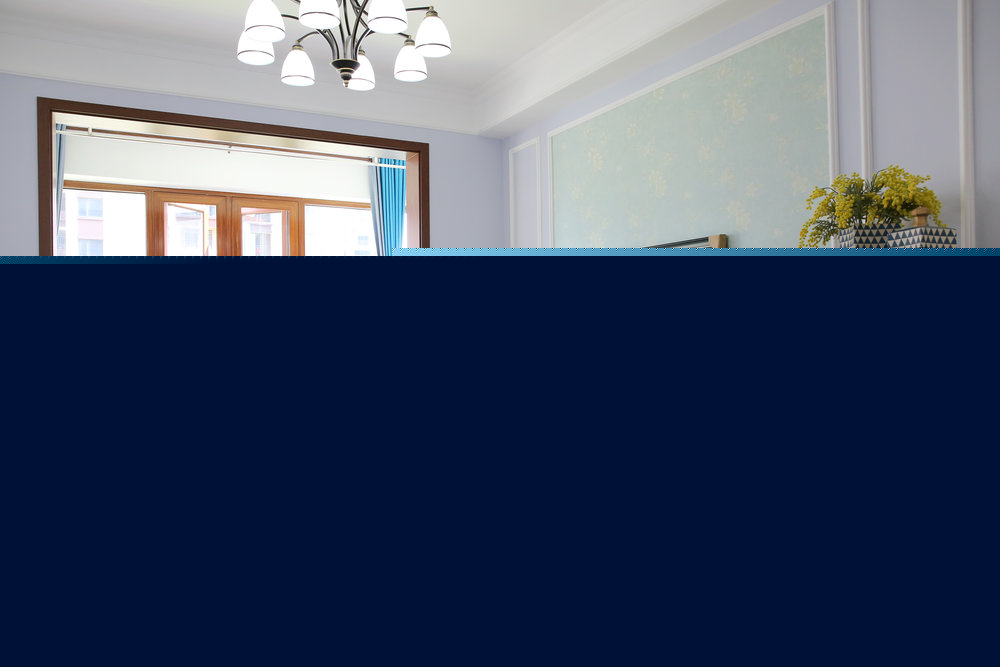 株洲春藤小鎮(zhèn)87㎡兩室兩廳裝修樣板間 客廳.jpg