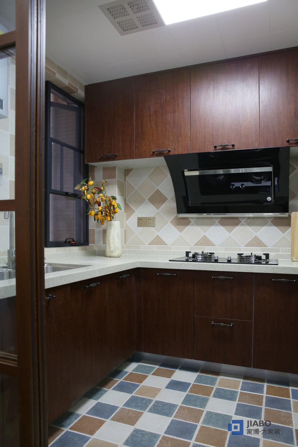 春藤小鎮(zhèn)87平方2室2廳裝修樣板間 廚房.jpg