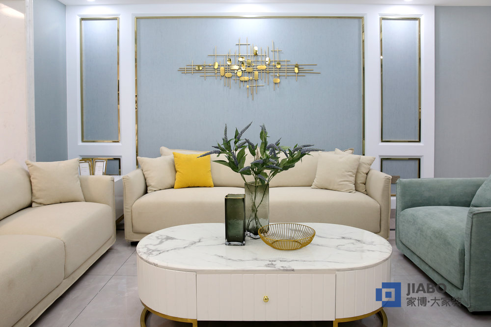 株洲望云體育新城130㎡三室兩廳裝修樣板間 客廳.jpg