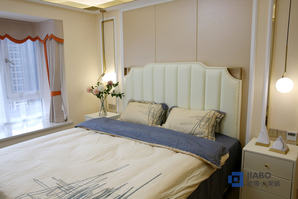 望云體育新城三室兩廳北歐風格裝修案例 臥室.jpg