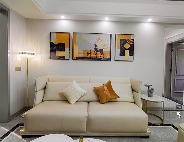 當(dāng)代上品灣輕奢風(fēng)格實景VR丨家博同色配套實景案例