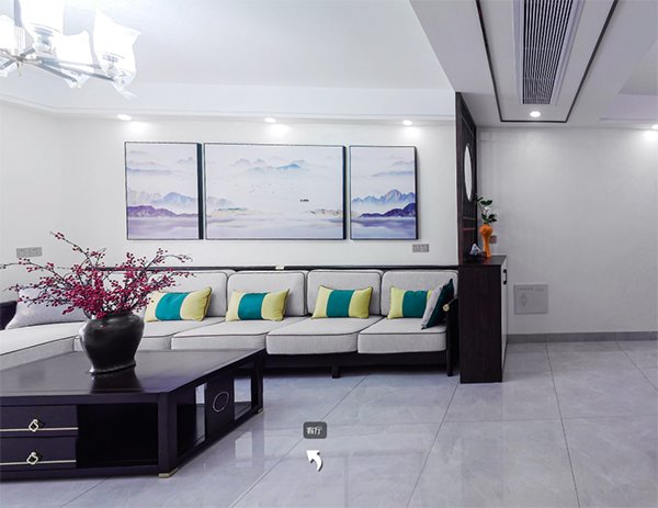 望云體育新城新中式風(fēng)格實(shí)景VR丨家博同色配套實(shí)景案例