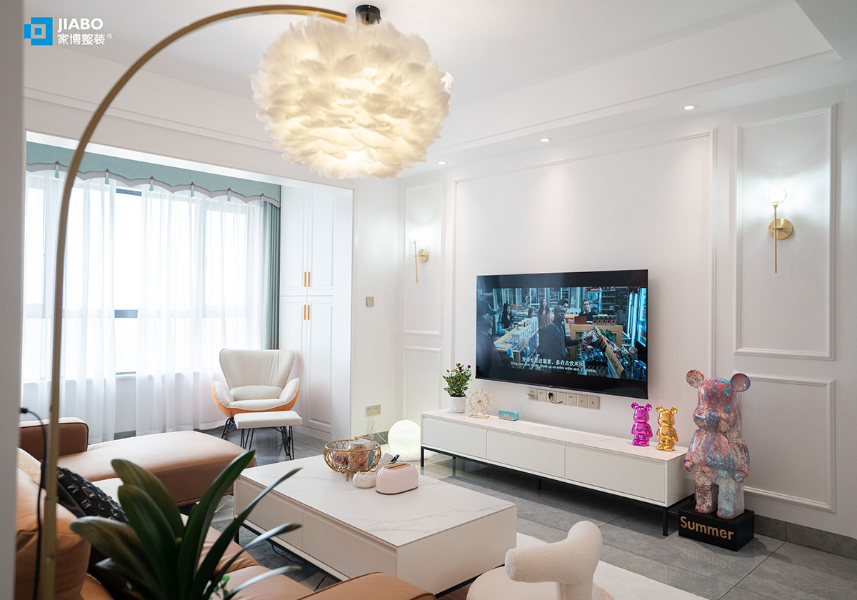 株洲裝修案例_泰山公館127m2|現(xiàn)代輕奢風(fēng)格