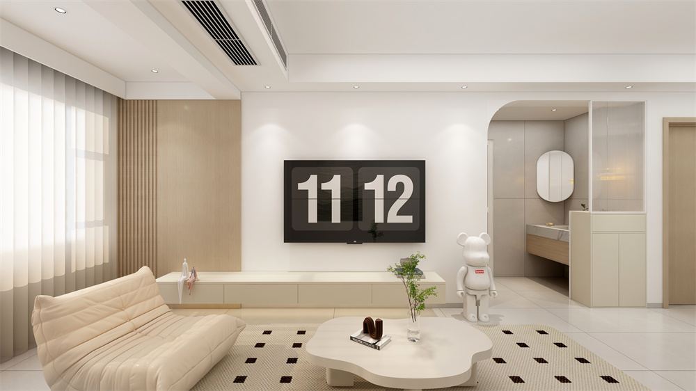 世貿(mào)廣場奶油風(fēng)裝修案例